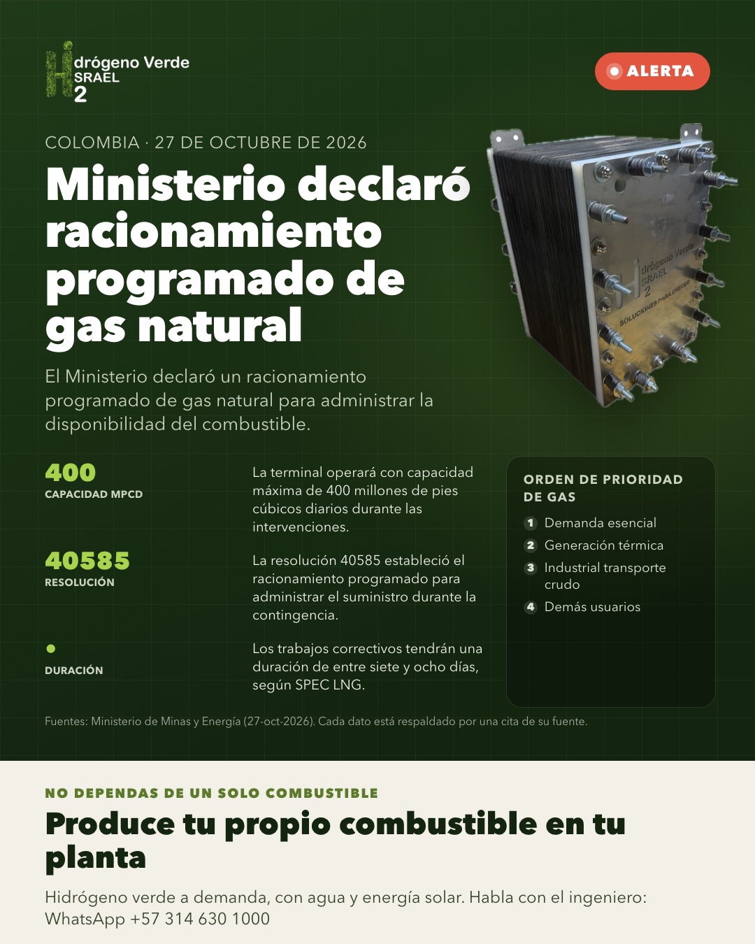 Pieza gráfica de la noticia, tal como la publicamos en nuestras redes