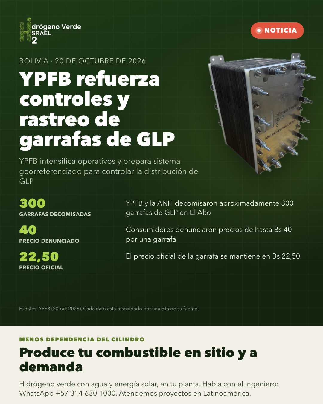 Pieza gráfica de la noticia, tal como la publicamos en nuestras redes