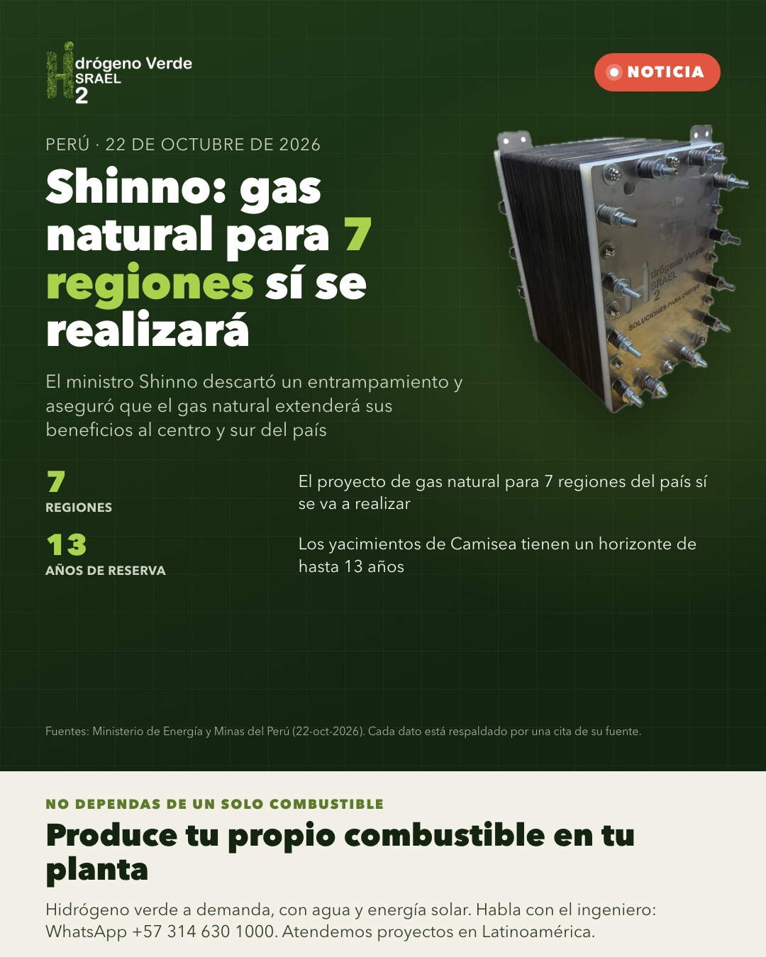 Pieza gráfica de la noticia, tal como la publicamos en nuestras redes