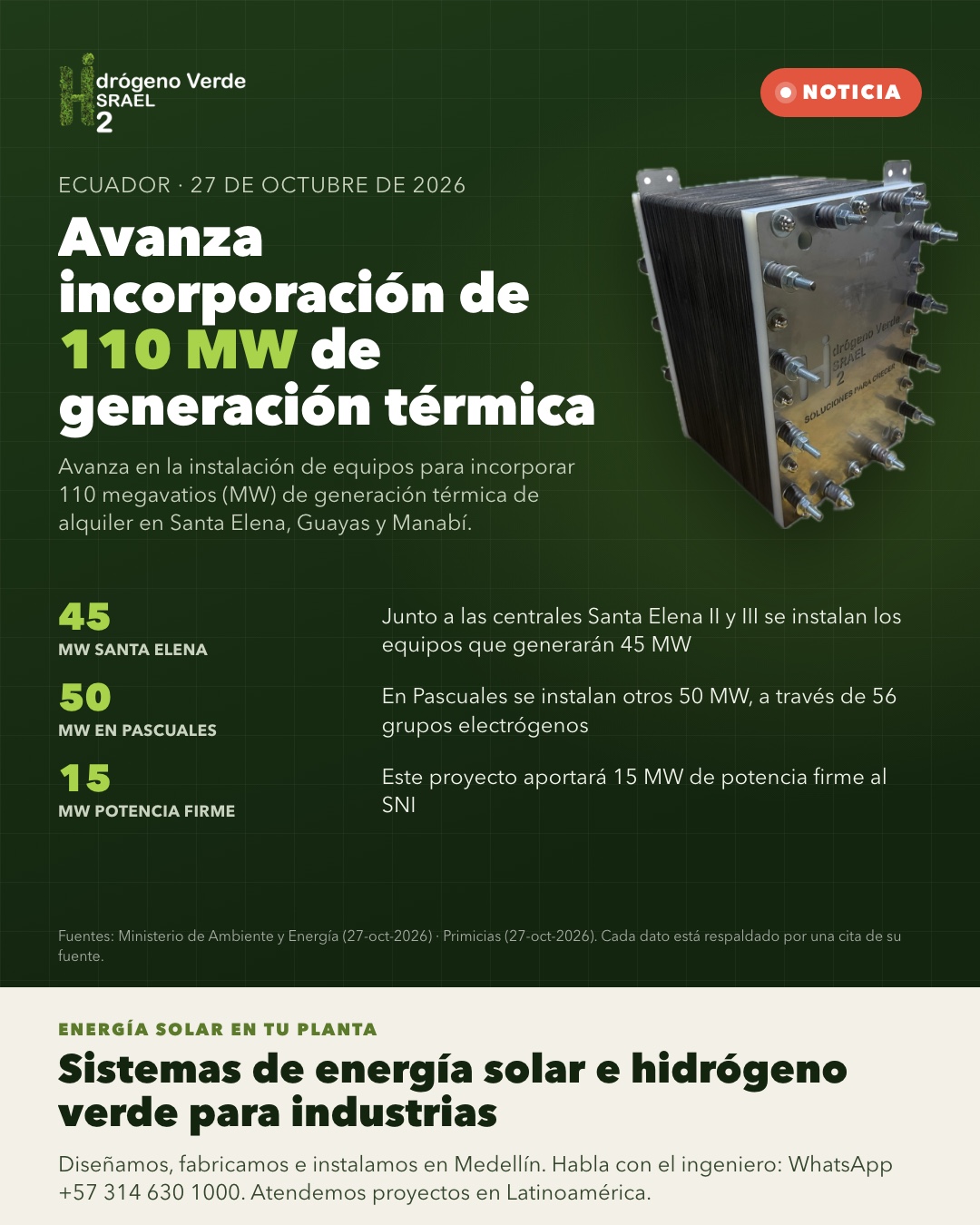 Pieza gráfica de la noticia, tal como la publicamos en nuestras redes