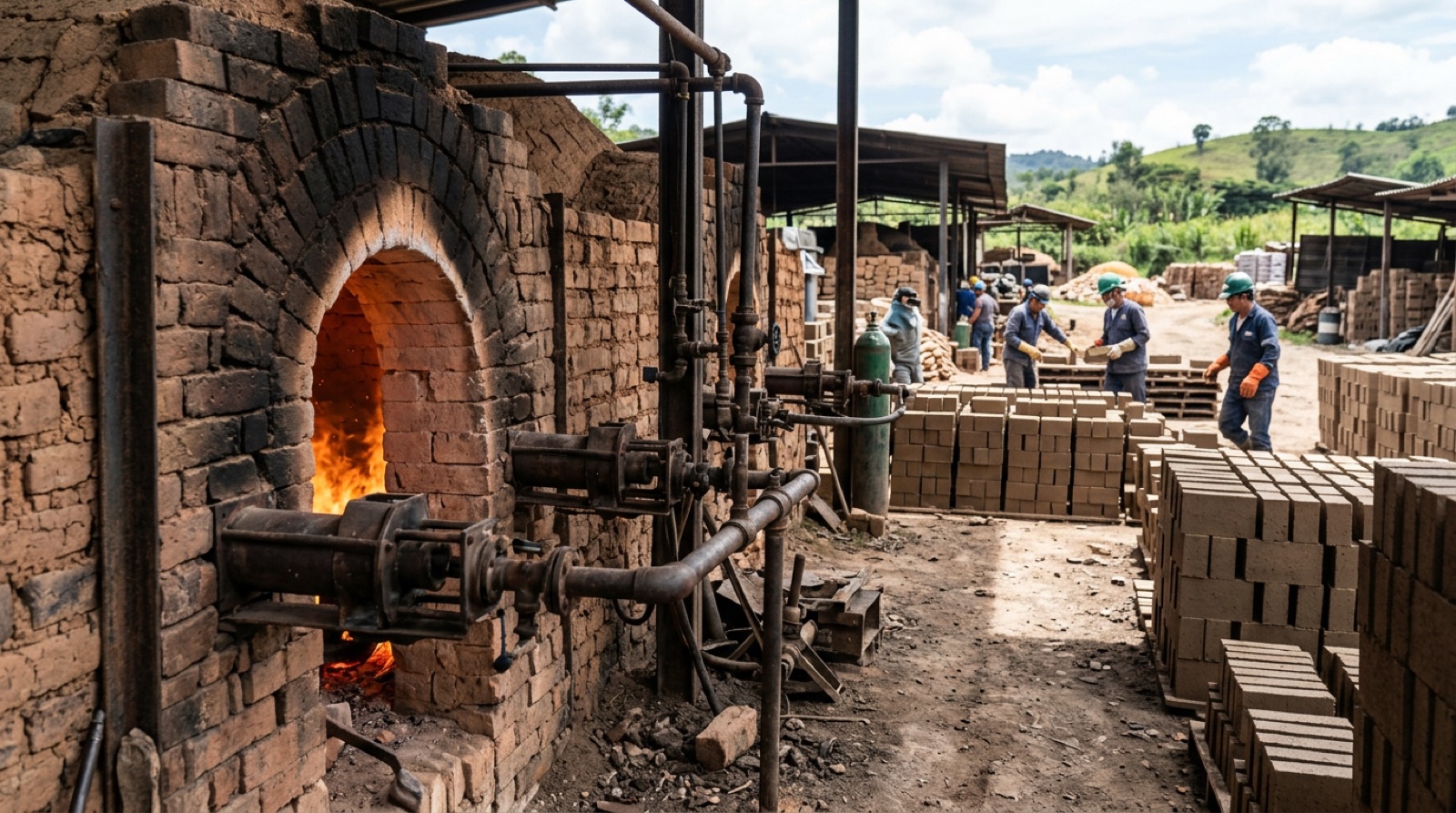 Hidrógeno en hornos de ladrillera